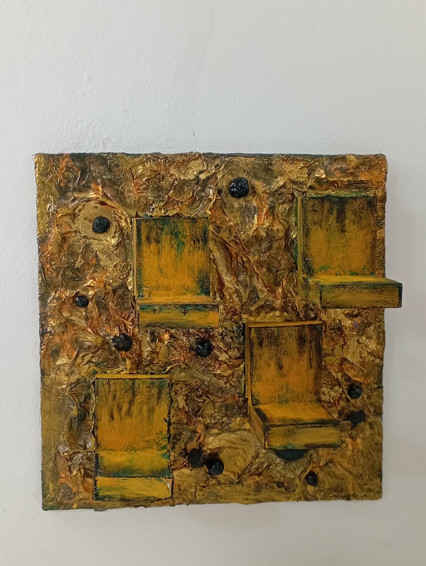 Shelf Art "Golden Sky" ชั้นวางงานศิลปะ "ท้องฟ้าสีทอง"