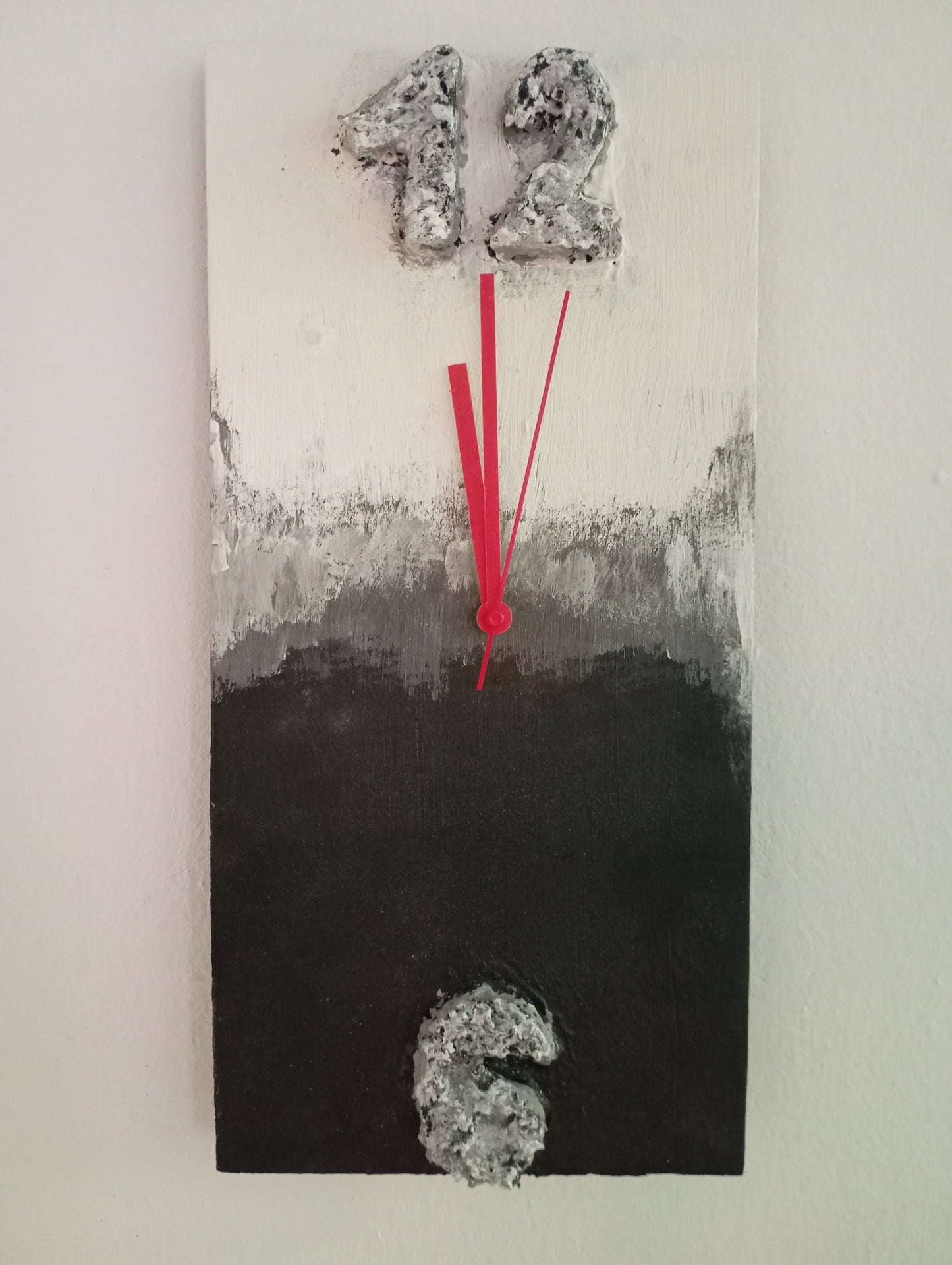Unusual Clock Black and White Art Wall Clock นาฬิกาแขวนศิลปะขาวดำ