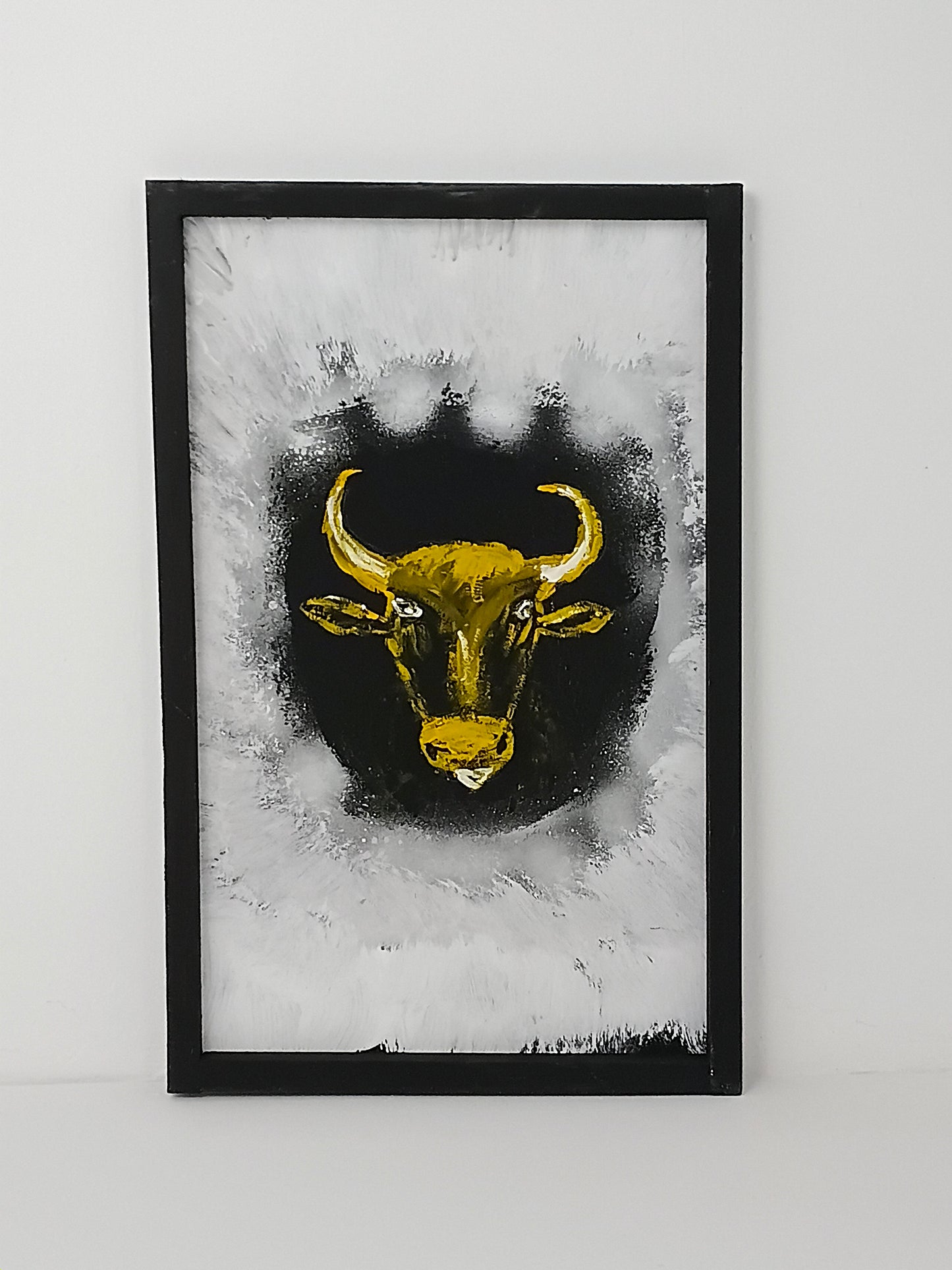 Painting “Golden Bull” ภาพวาด “วัวทอง”