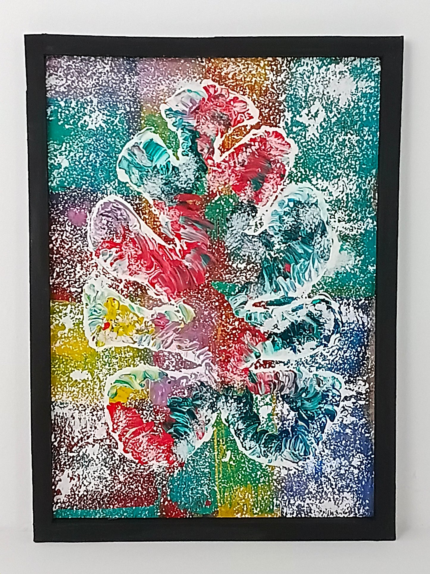Painting Art panel "Monstera. Abstraction of Nature" จิตรกรรม แผงศิลปะ "มอนสเทอรา นามธรรมแห่งธรรมชาติ"