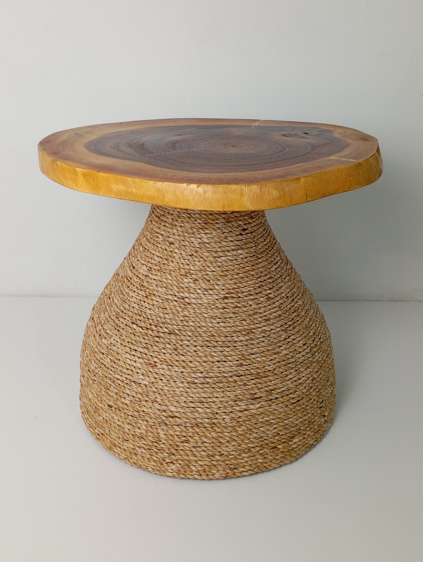 Coffee Table Rattan Bamboo Coffee Table with Wooden Top โต๊ะกาแฟหวายหน้าไม้