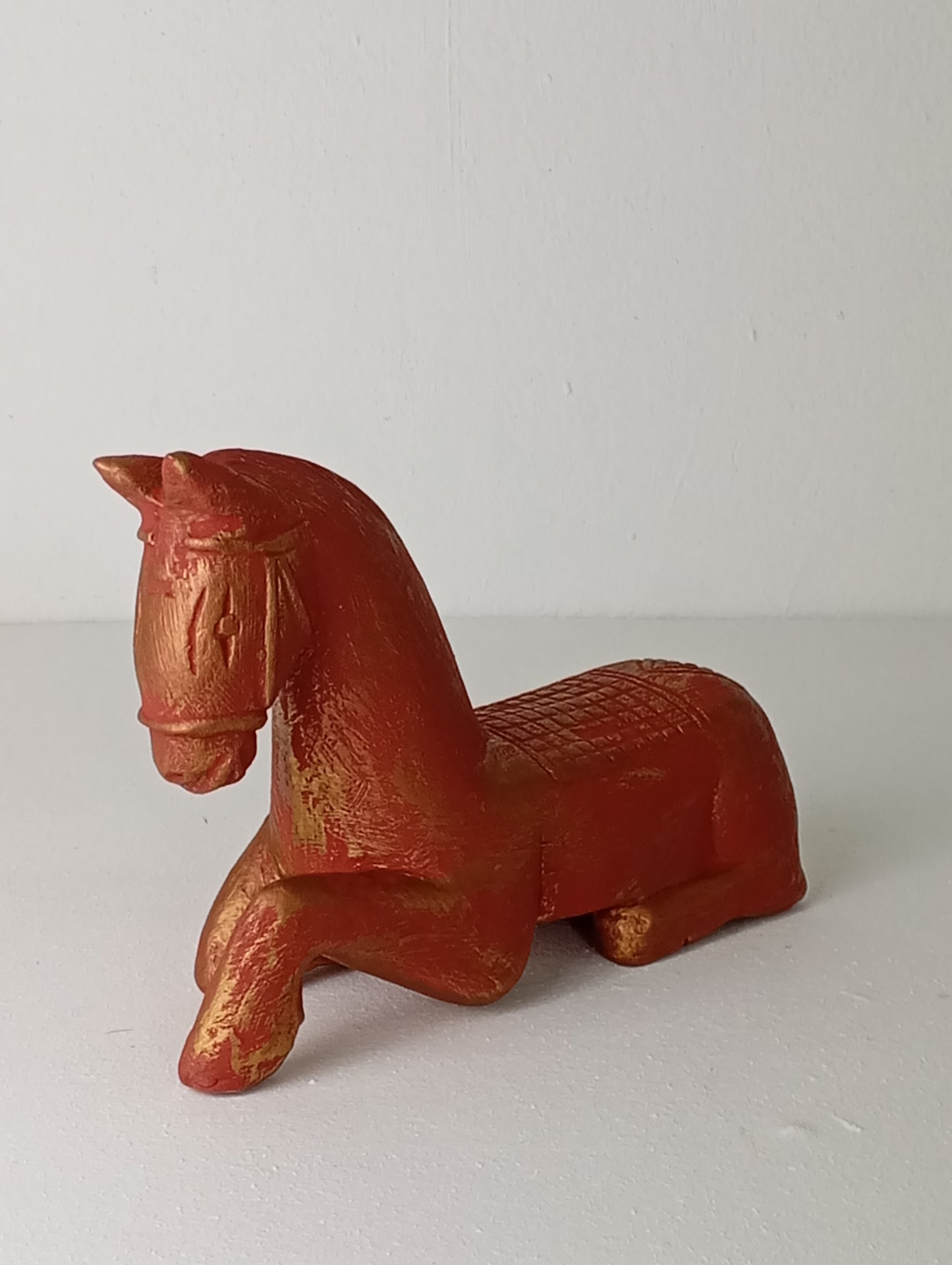 Wooden Horse Figurine 23*8*18 cm New Year Symbol รูปปั้นม้าไม้
