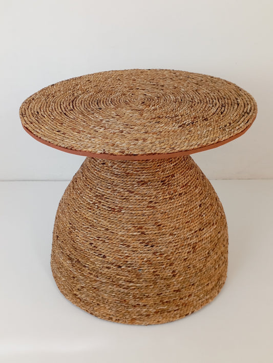 Coffee Table Rattan and Bamboo Coffee Table with Woven Top H-48 cm โต๊ะกาแฟหวายและไม้ไผ่พร้อมพื้นโต๊ะสาน