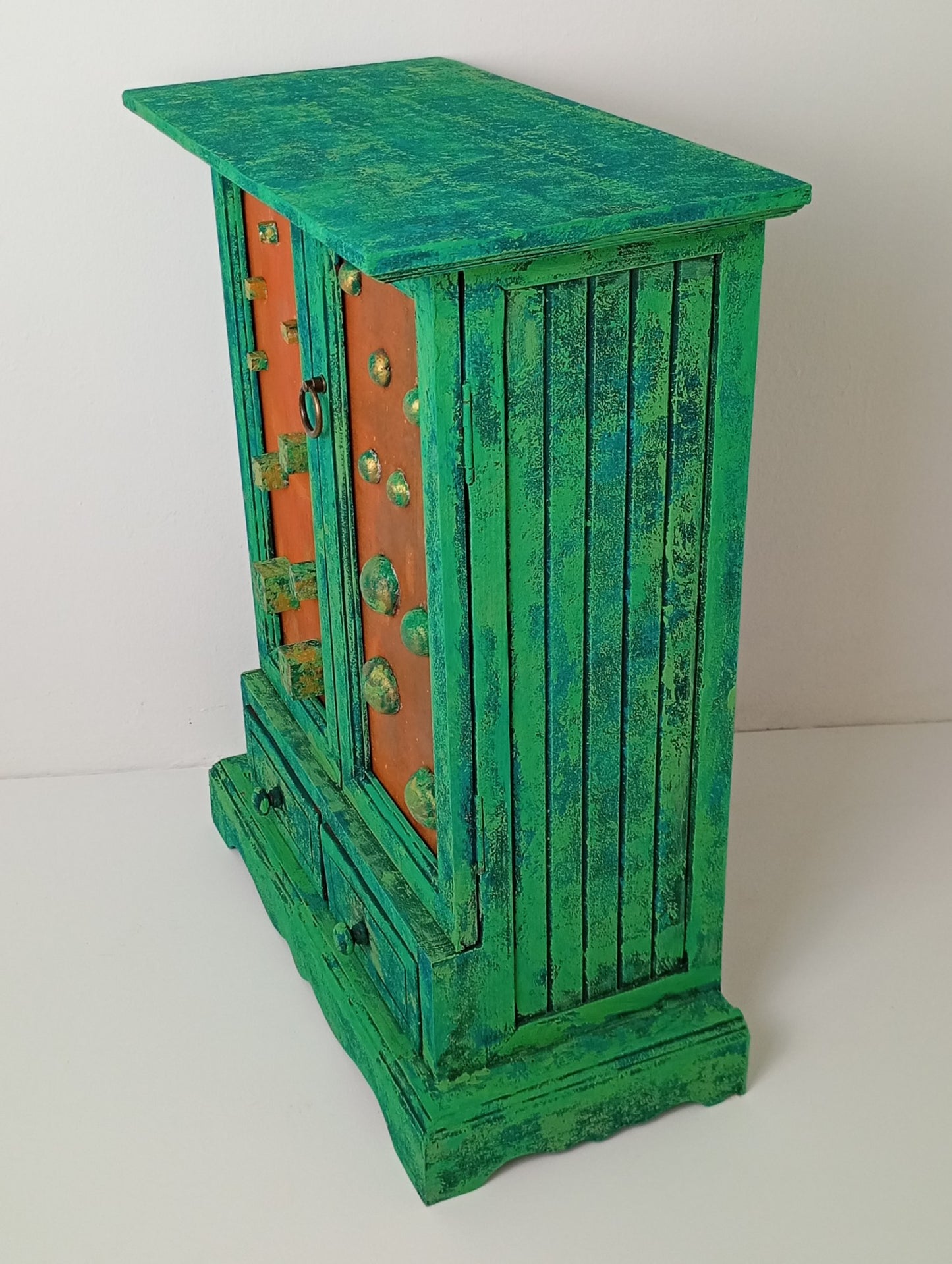 Wooden Drawer Cabinet "Cubes and Balls" Art Wooden Cabinet ตู้ ลิ้นชัก ไม้ "ลูกบาศก์และลูกบอล" ตู้ศิลปะ