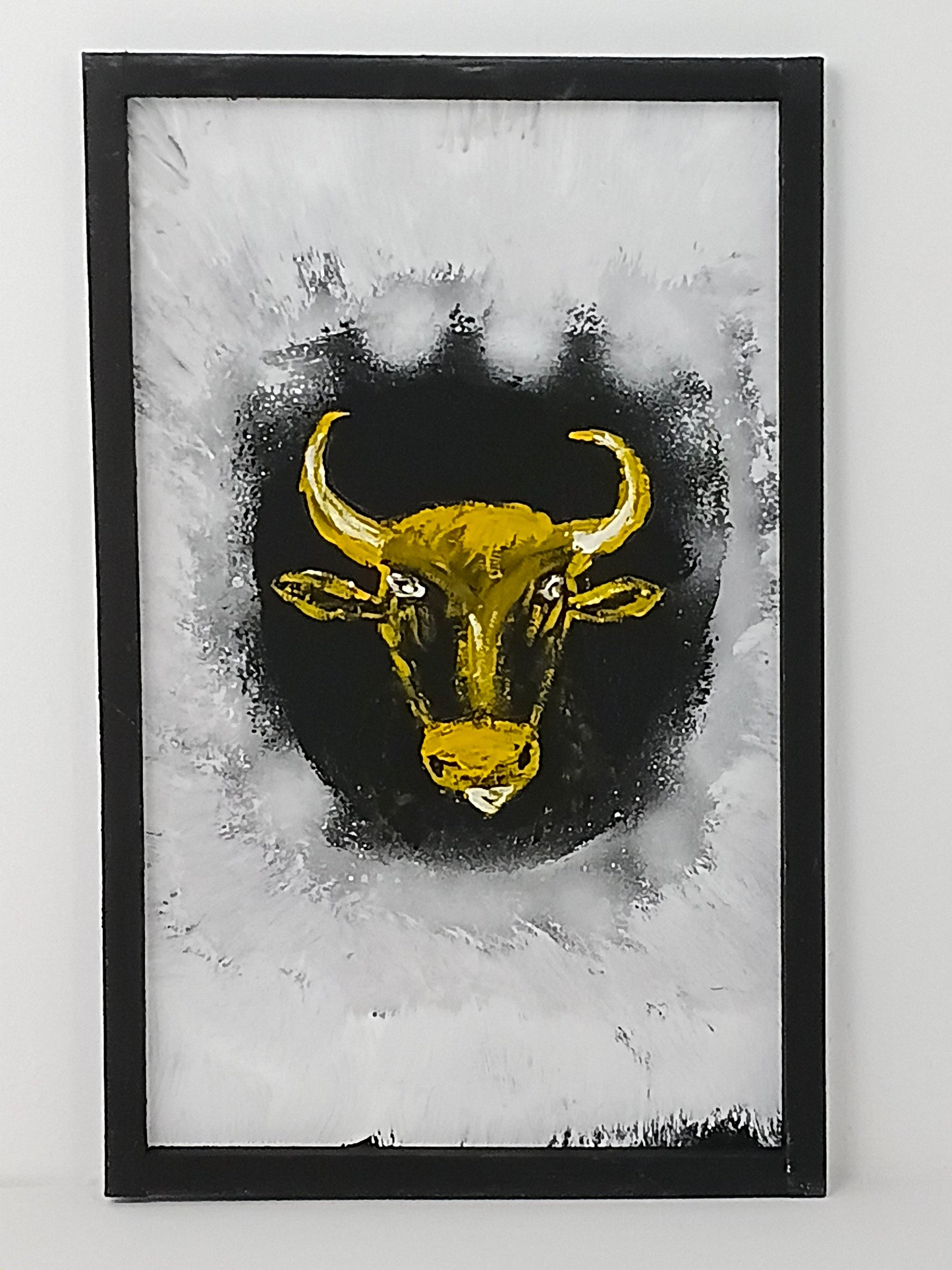 Painting “Golden Bull” ภาพวาด “วัวทอง”