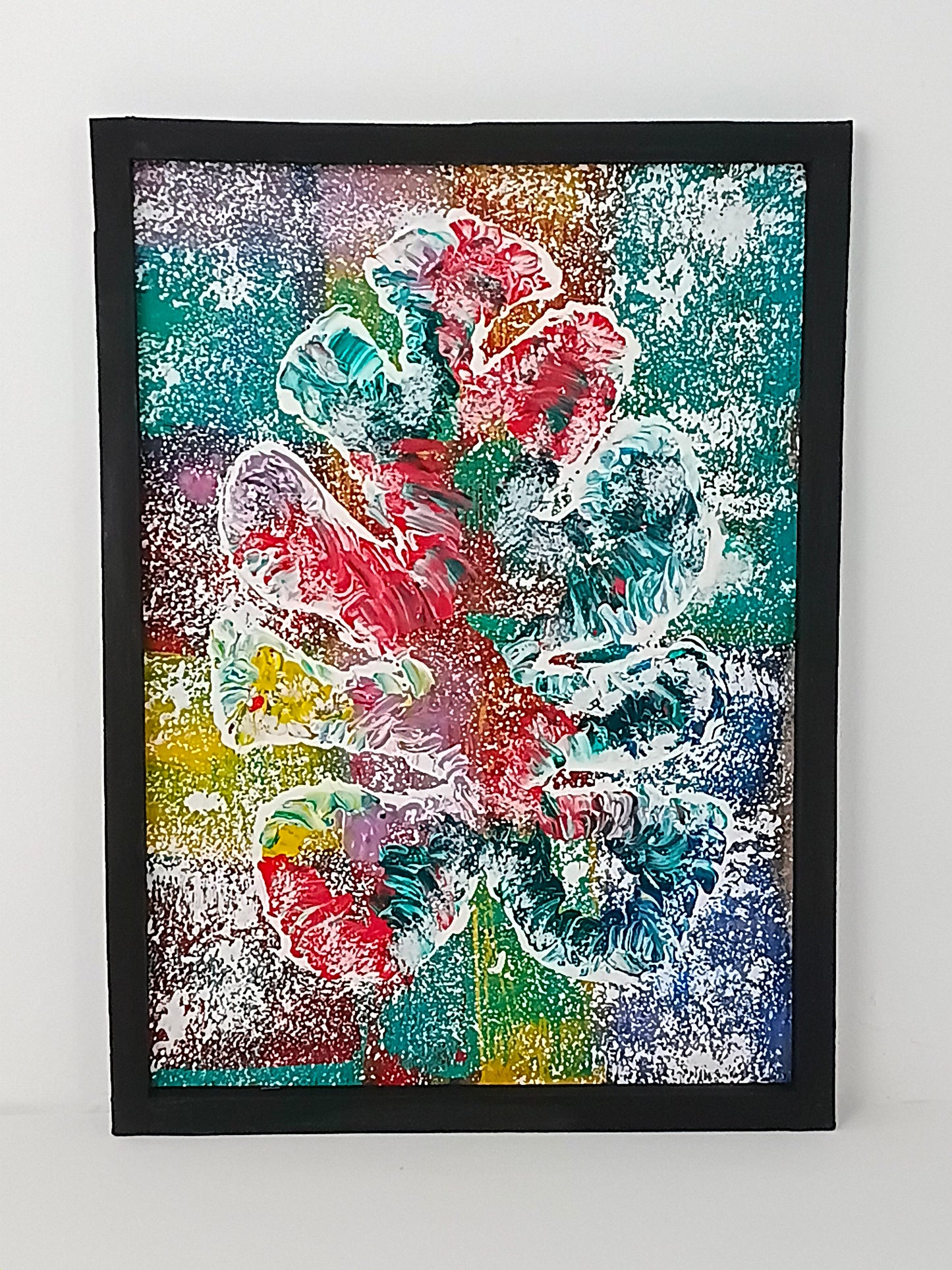 Painting Art panel "Monstera. Abstraction of Nature" จิตรกรรม แผงศิลปะ "มอนสเทอรา นามธรรมแห่งธรรมชาติ"