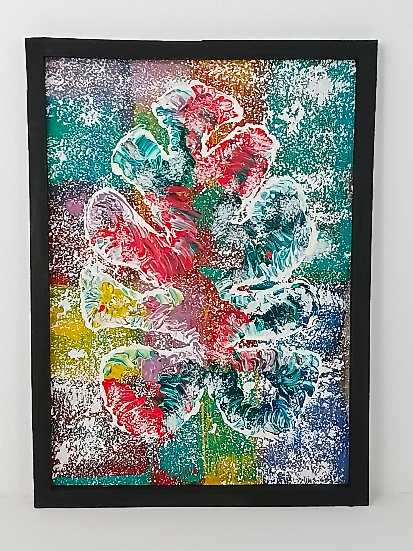 Painting Art panel "Monstera. Abstraction of Nature" จิตรกรรม แผงศิลปะ "มอนสเทอรา นามธรรมแห่งธรรมชาติ"
