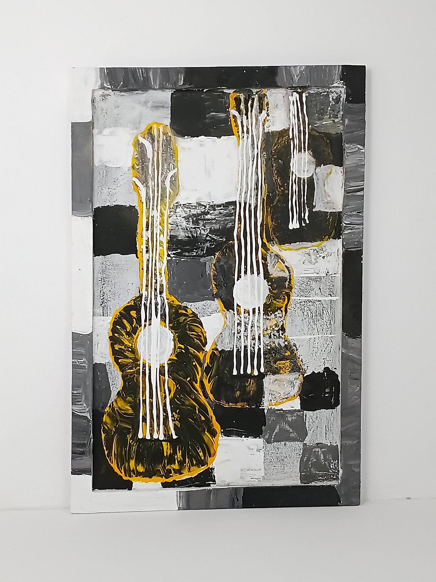 Picture Art Panel Painting "String Theory" จิตรกรรม แผงศิลปะ "ทฤษฎีสตริง"