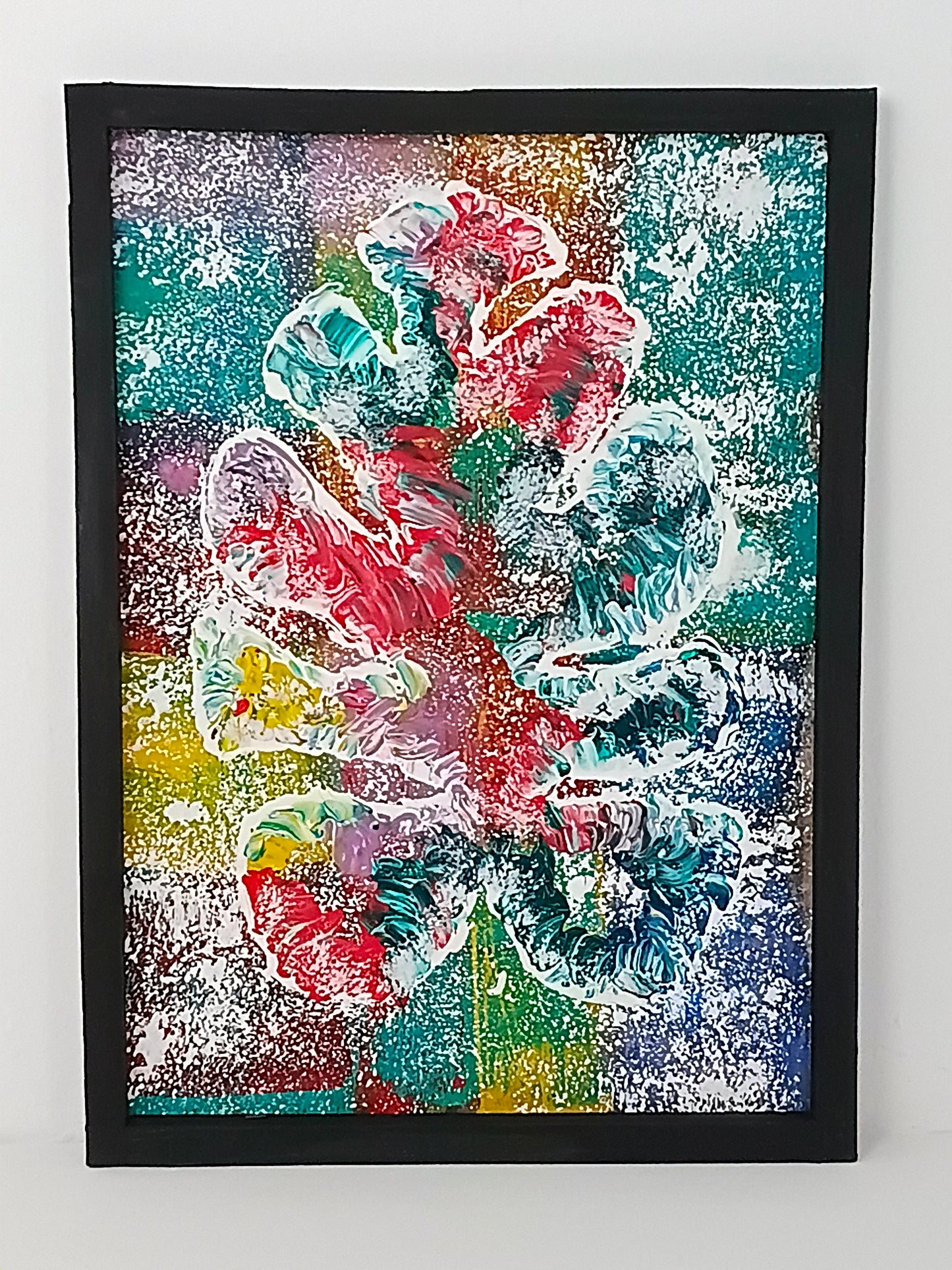 Painting Art panel "Monstera. Abstraction of Nature" จิตรกรรม แผงศิลปะ "มอนสเทอรา นามธรรมแห่งธรรมชาติ"