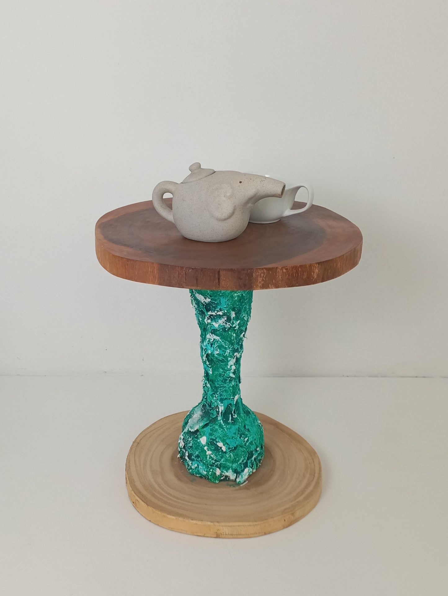 Coffee Table Art with Original Green Leg โต๊ะกาแฟศิลปะ