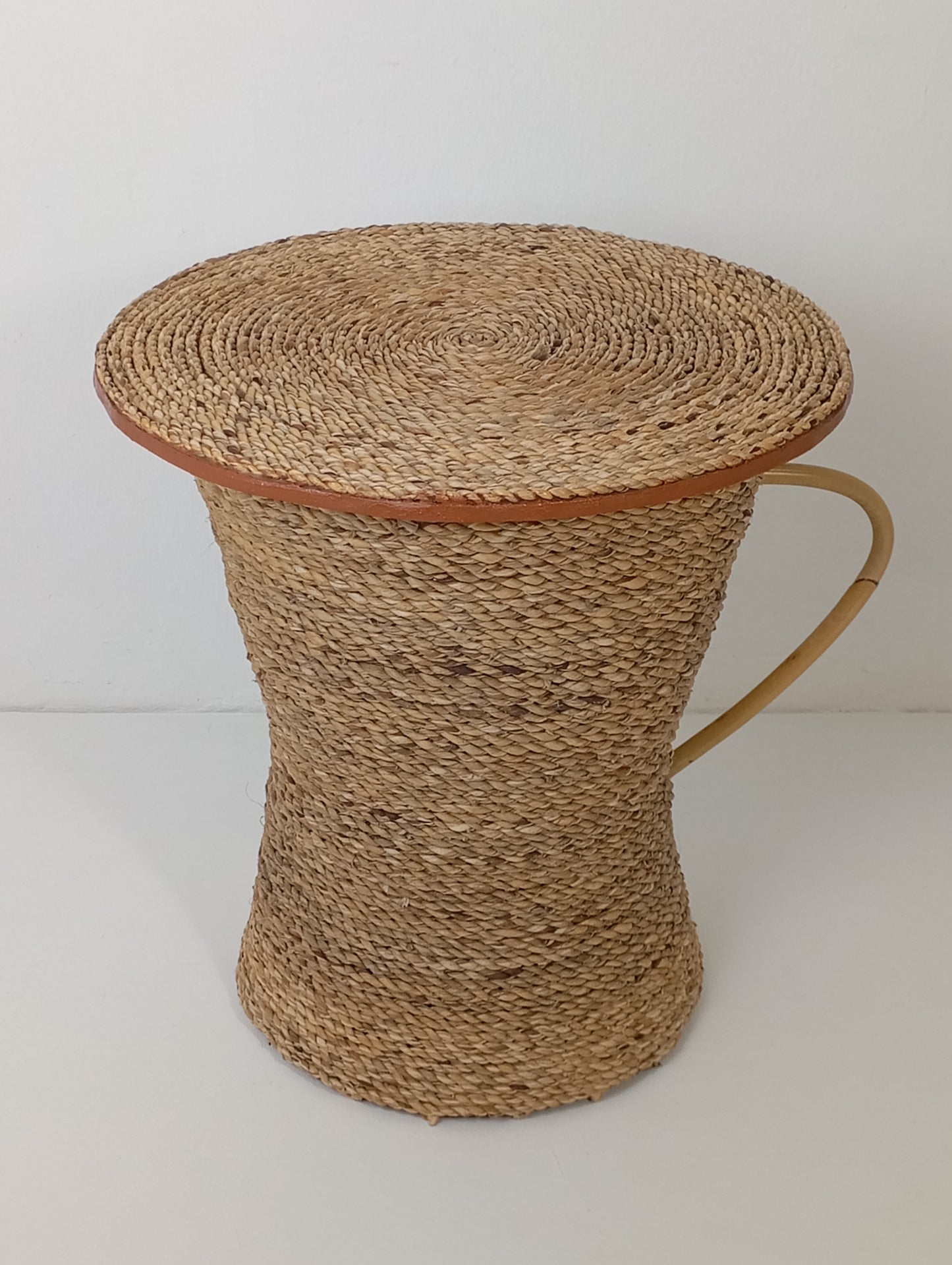 Coffee Table Made of Rattan "Coffee Cup" โต๊ะกาแฟหวายพร้อมท็อปหวาย "ถ้วยกาแฟ"