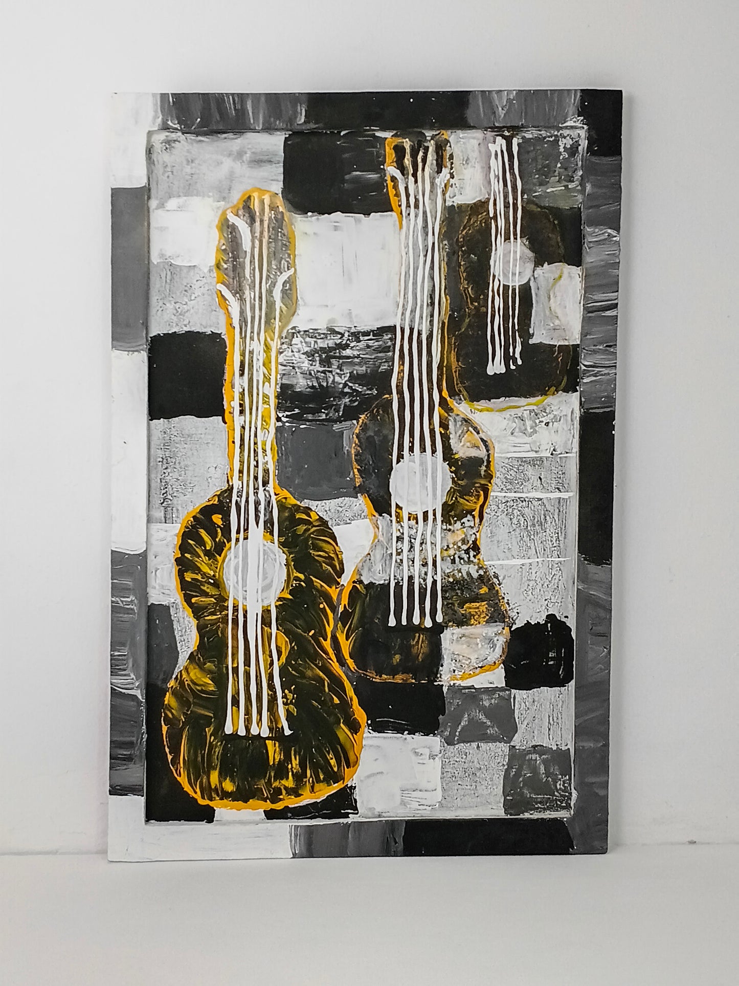 Picture Art Panel Painting "String Theory" จิตรกรรม แผงศิลปะ "ทฤษฎีสตริง"