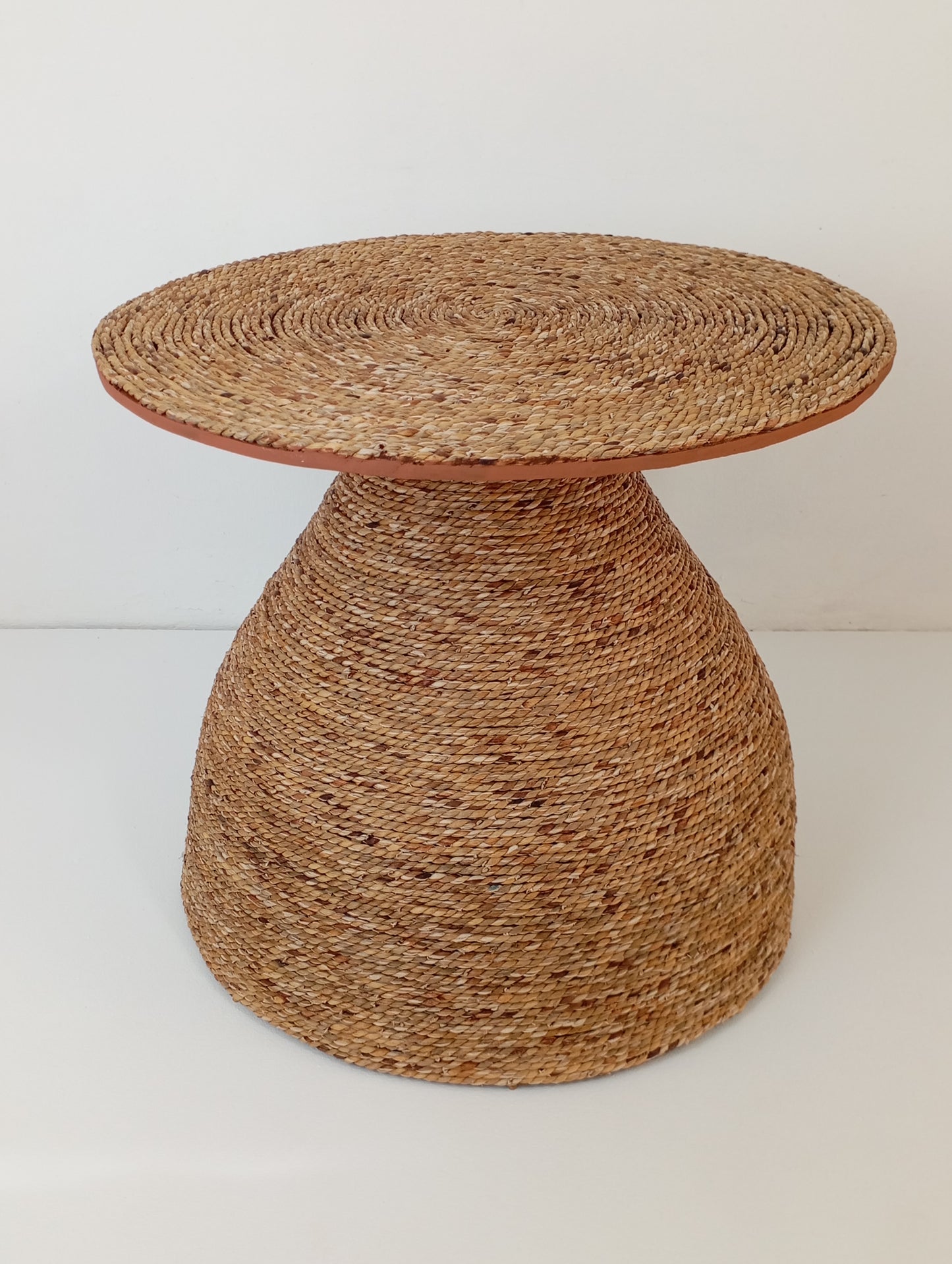 Coffee Table Rattan and Bamboo Coffee Table with Woven Top H-48 cm โต๊ะกาแฟหวายและไม้ไผ่พร้อมพื้นโต๊ะสาน