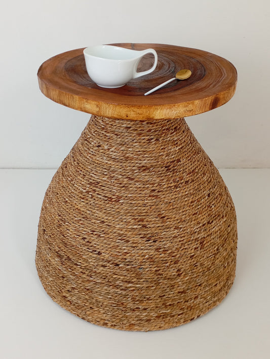 Coffee Table Wooden Rattan Coffee Table H-50 cm โต๊ะ ต่ำ ไม้ โต๊ะกาแฟ
