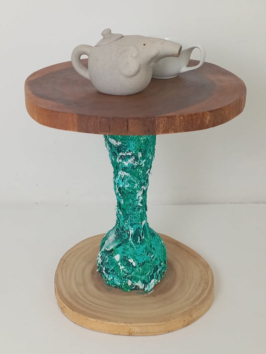 Coffee Table Art with Original Green Leg โต๊ะกาแฟศิลปะ