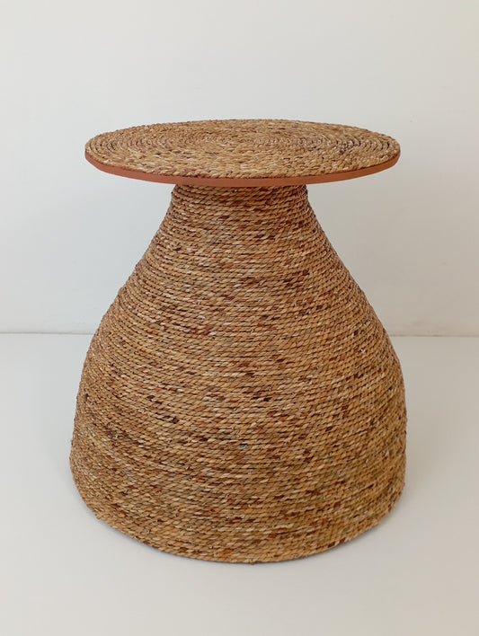 Coffee Table Rattan and Bamboo Coffee Table with Woven Top H-48 cm โต๊ะกาแฟหวายและไม้ไผ่พร้อมพื้นโต๊ะสาน