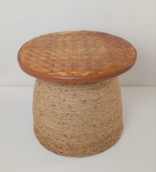 Coffee Table Original Design Coffee Table โต๊ะกาแฟหวายพร้อมท็อปหวาย