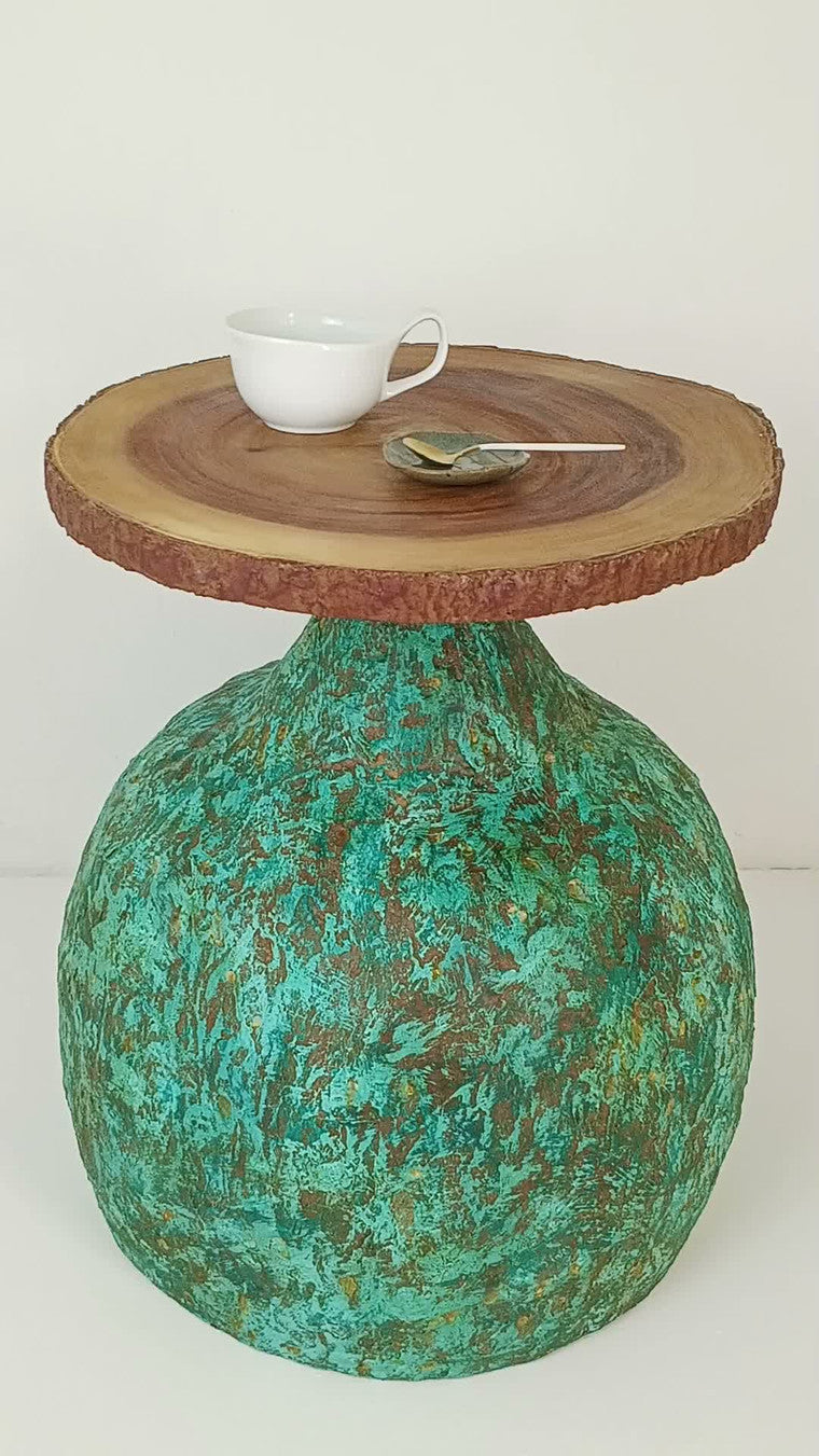 Coffee Table Handmade Sculptural Side Table “Biosphere” โต๊ะ “Biosphere” (ไบโอสเฟียร์)