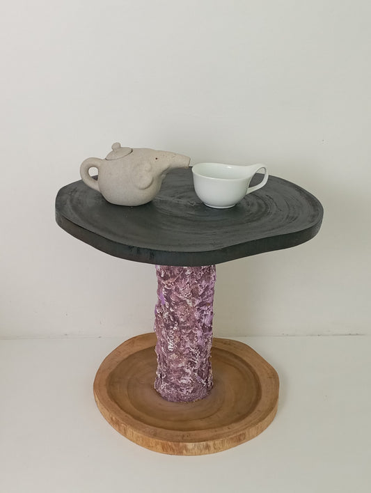 Coffee Table Art with Original Violet Leg โต๊ะกาแฟศิลปะ