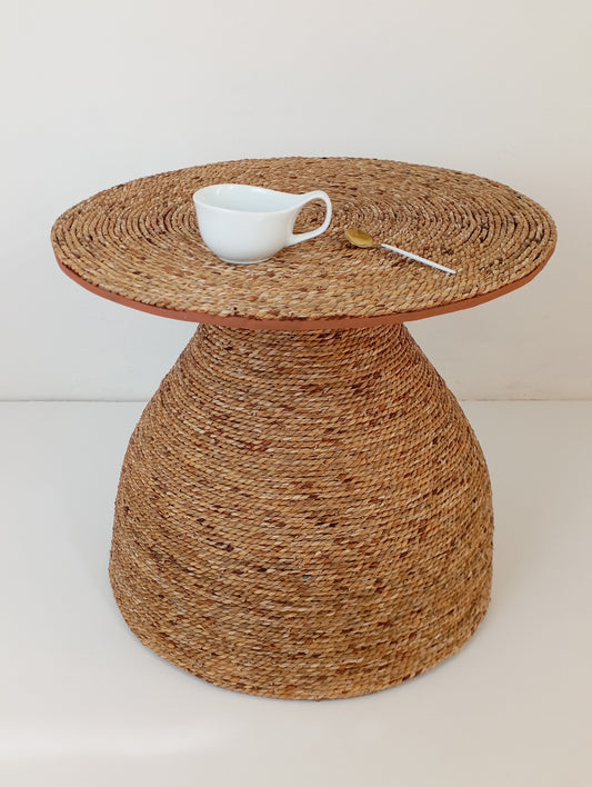 Coffee Table Rattan and Bamboo Coffee Table with Woven Top H-48 cm โต๊ะกาแฟหวายและไม้ไผ่พร้อมพื้นโต๊ะสาน