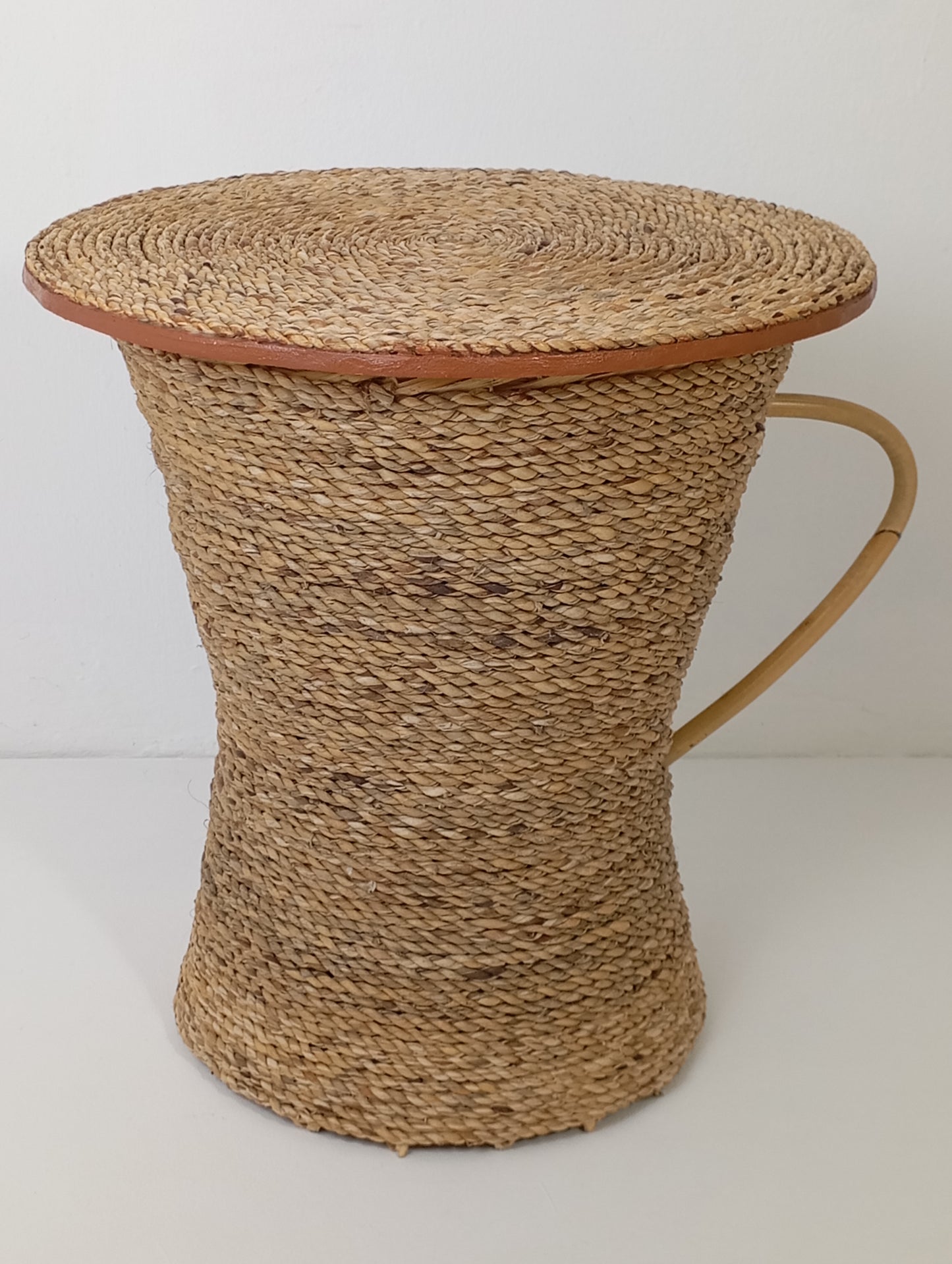 Coffee Table Made of Rattan "Coffee Cup" โต๊ะกาแฟหวายพร้อมท็อปหวาย "ถ้วยกาแฟ"