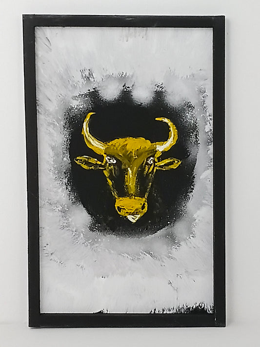 Painting “Golden Bull” ภาพวาด “วัวทอง”