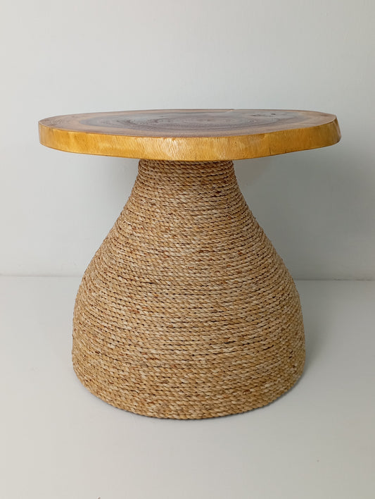 Coffee Table Rattan Bamboo Coffee Table with Wooden Top โต๊ะกาแฟหวายหน้าไม้
