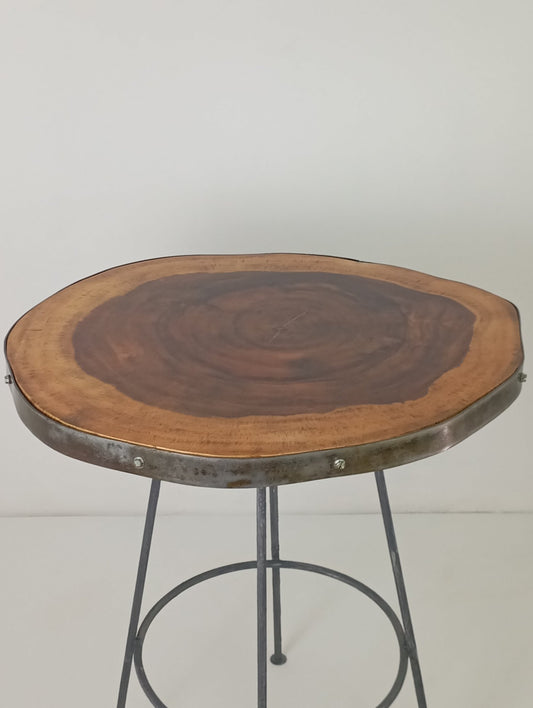 Wooden Metal Table TOP ท็อปโต๊ะศิลปะ ทำจากไม้และโลหะ ทรงกลม