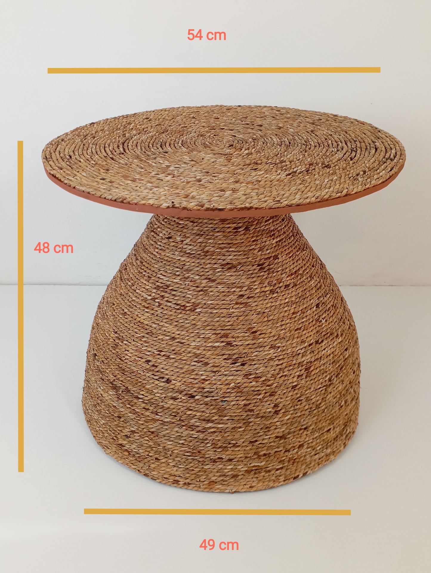 Coffee Table Rattan and Bamboo Coffee Table with Woven Top H-48 cm โต๊ะกาแฟหวายและไม้ไผ่พร้อมพื้นโต๊ะสาน