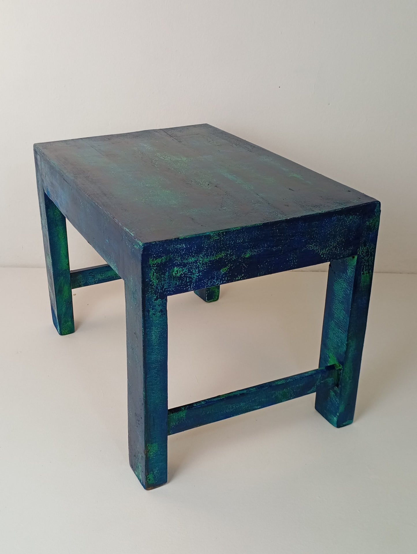 Coffee Table Wooden Low Table Vintage Style Table โต๊ะไม้ โต๊ะเตี้ย โต๊ะศิลปะ โต๊ะกาแฟ