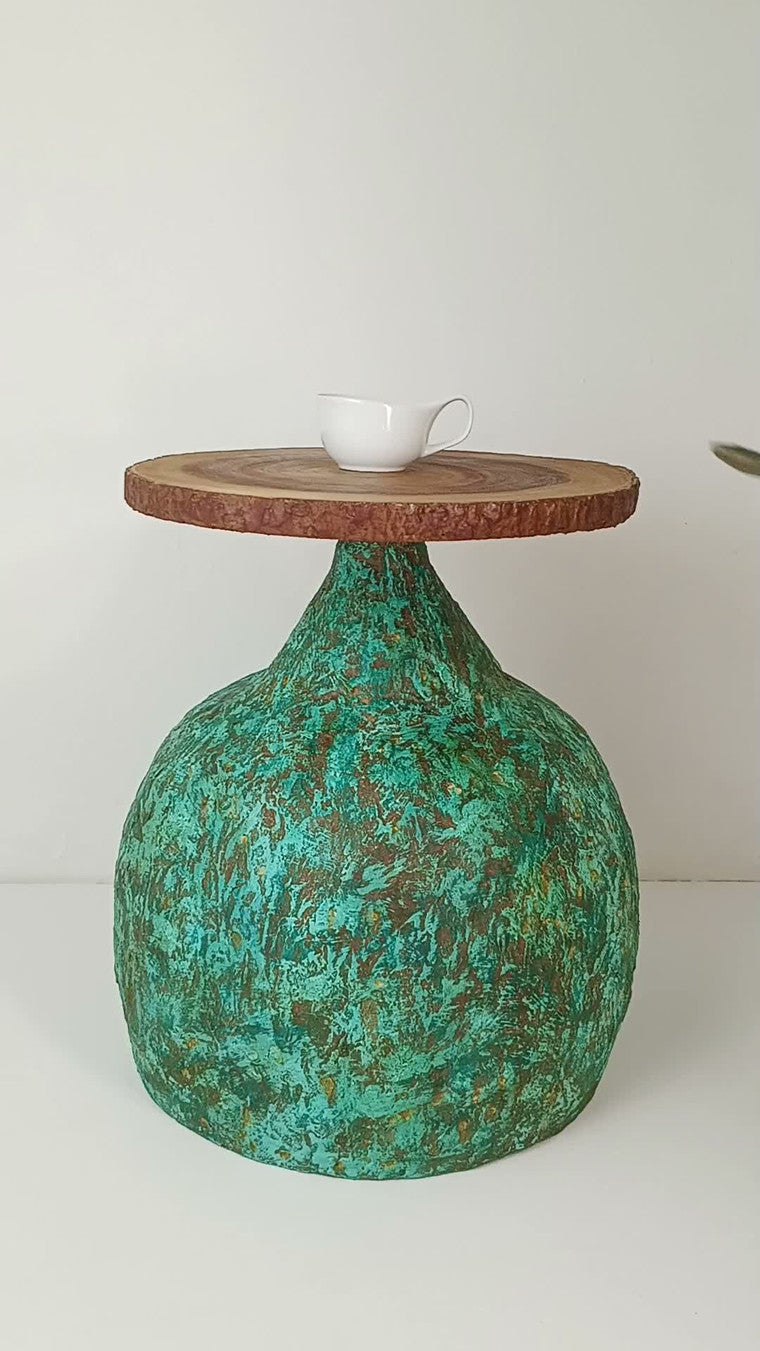 Coffee Table Handmade Sculptural Side Table “Biosphere” โต๊ะ “Biosphere” (ไบโอสเฟียร์)