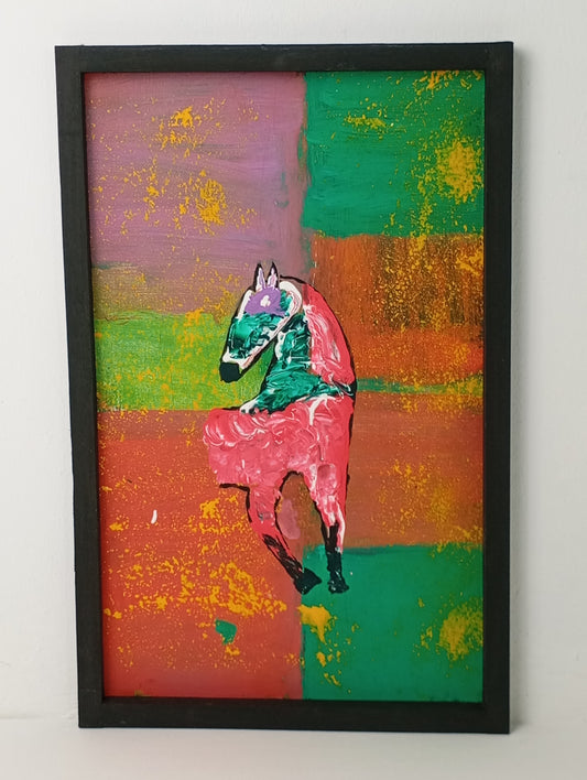 Painting “Horse in Two Dimensions" ภาพวาด “ม้าในสองมิติ"