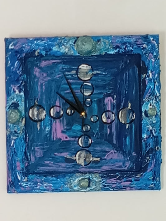 Unusual Clock Art Wall Clock "Many Universes" นาฬิกาแขวนศิลปะ "หลายจักรวาล"