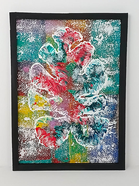 Painting Art panel "Monstera. Abstraction of Nature" จิตรกรรม แผงศิลปะ "มอนสเทอรา นามธรรมแห่งธรรมชาติ"