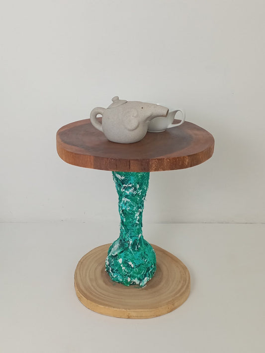 Coffee Table Art with Original Green Leg โต๊ะกาแฟศิลปะ